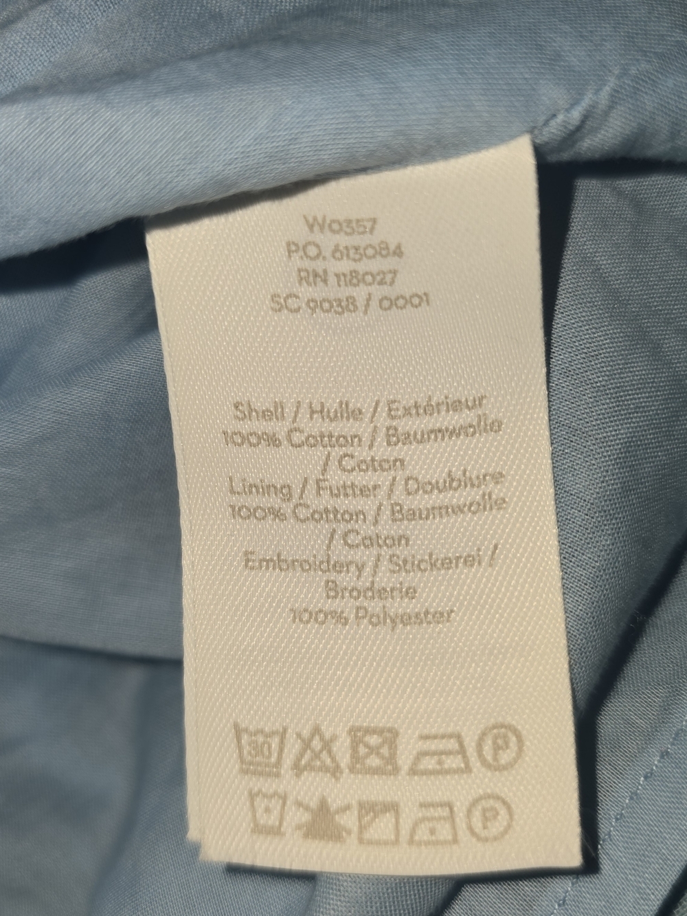 BODEN BERNADETTE EMBROIDERED COTTON DRESS SOFT BLUE WITH YELLOW DESIGN WOMENS 2 - Picture 11 of 12